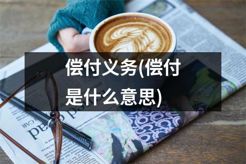 偿付义务(偿付是什么意思)