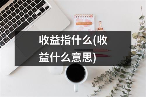 收益指什么(收益什么意思)