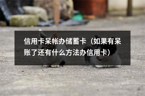 信用卡呆帐办储蓄卡（如果有呆账了还有什么方法办信用卡）