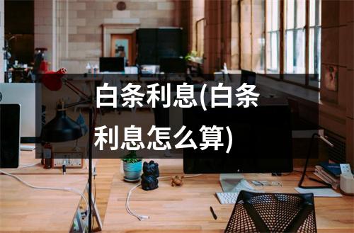 白条利息(白条利息怎么算)