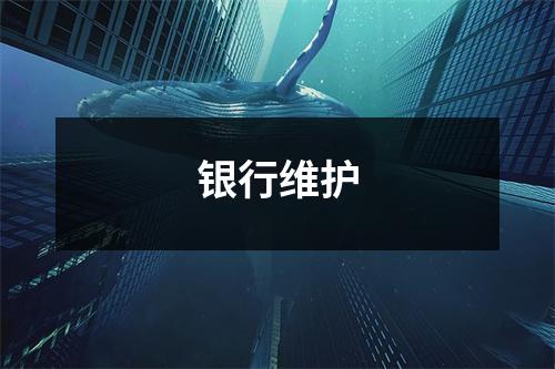 银行维护