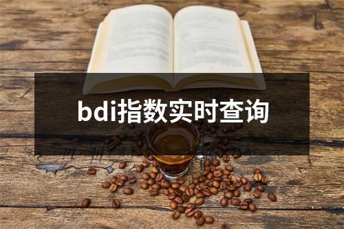 bdi指数实时查询