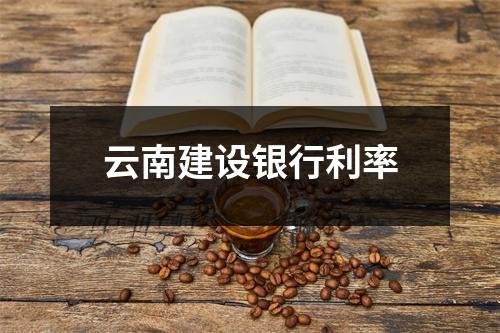 云南建设银行利率