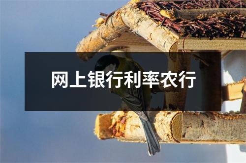 网上银行利率农行