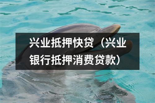 兴业抵押快贷（兴业银行抵押消费贷款）