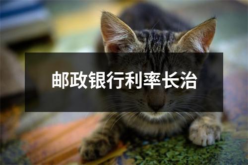 邮政银行利率长治