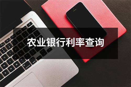 农业银行利率查询