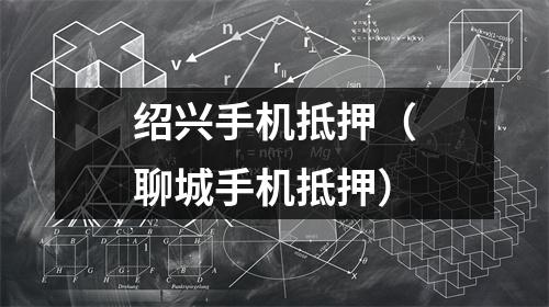 绍兴手机抵押（聊城手机抵押）