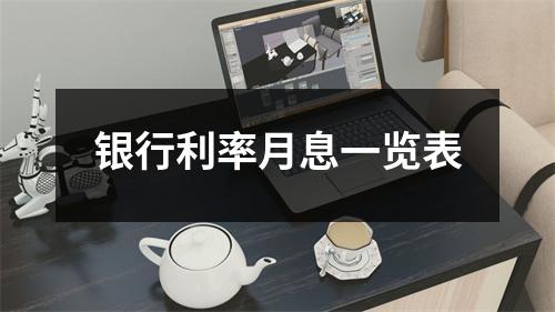 银行利率月息一览表