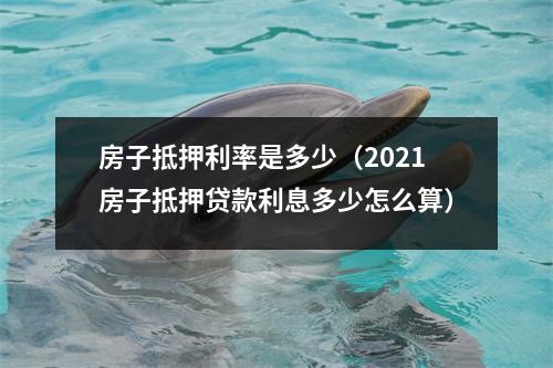 房子抵押利率是多少（2021房子抵押贷款利息多少怎么算）