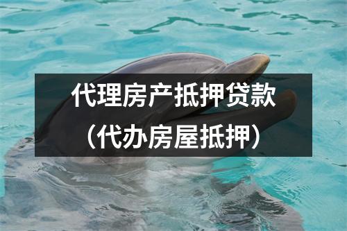 代理房产抵押贷款（代办房屋抵押）