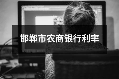邯郸市农商银行利率