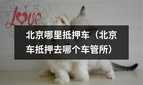 北京哪里抵押车（北京车抵押去哪个车管所）
