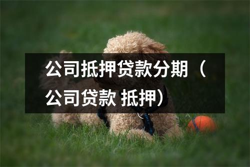 公司抵押贷款分期（公司贷款 抵押）