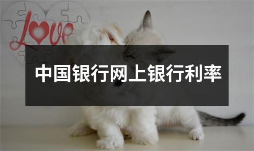 中国银行网上银行利率