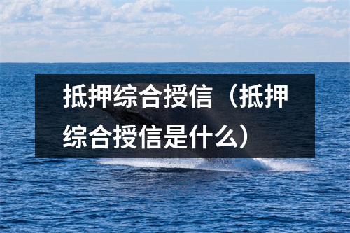 抵押综合授信（抵押综合授信是什么）