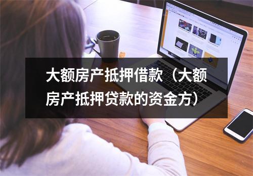 大额房产抵押借款（大额房产抵押贷款的资金方）