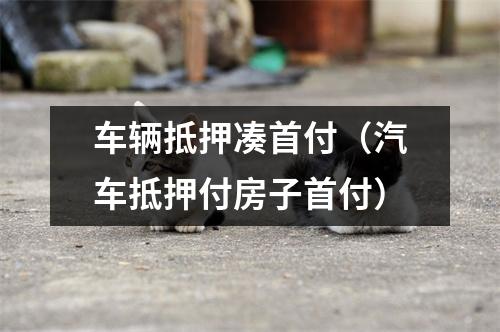 车辆抵押凑首付（汽车抵押付房子首付）
