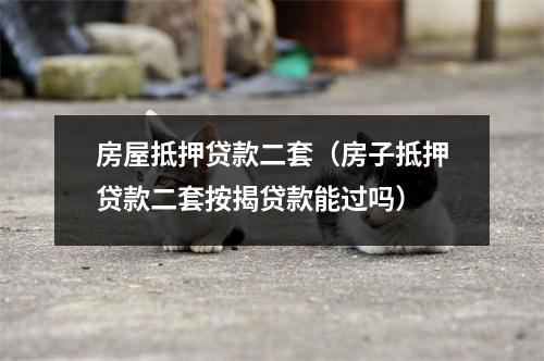 房屋抵押贷款二套（房子抵押贷款二套按揭贷款能过吗）