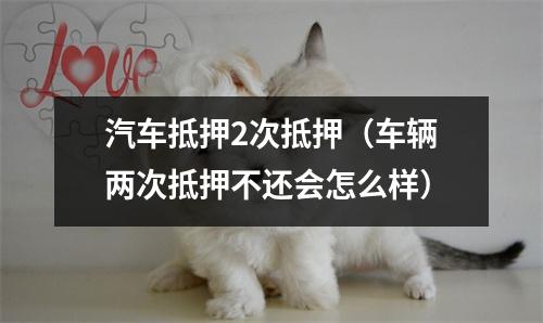 汽车抵押2次抵押（车辆两次抵押不还会怎么样）