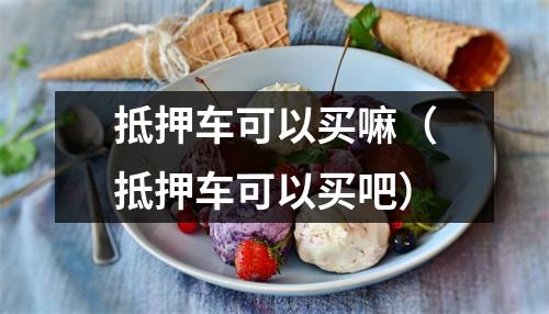 抵押车可以买嘛（抵押车可以买吧）