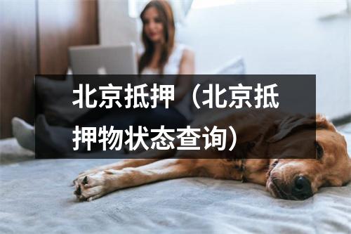北京抵押（北京抵押物状态查询）