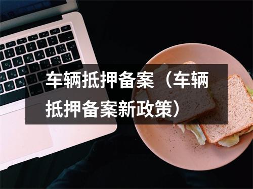 车辆抵押备案(车辆抵押备案新政策)