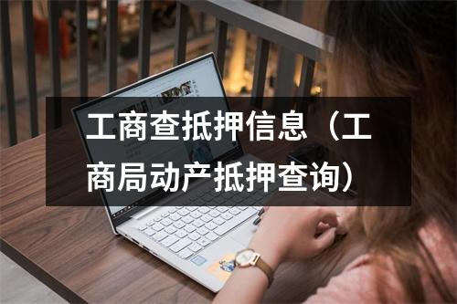 工商查抵押信息(工商局动产抵押查询)