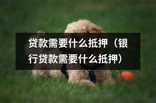 贷款需要什么抵押（银行贷款需要什么抵押）