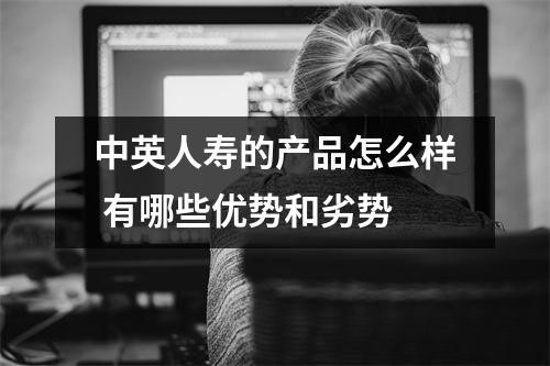 中英人寿的产品怎么样 有哪些优势和劣势