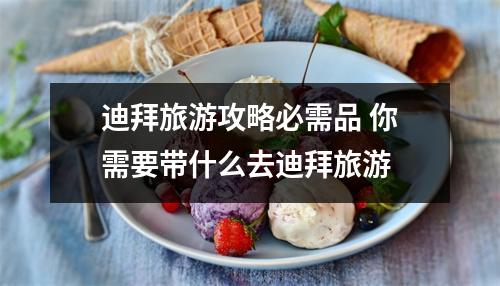 迪拜旅游攻略必需品 你需要带什么去迪拜旅游