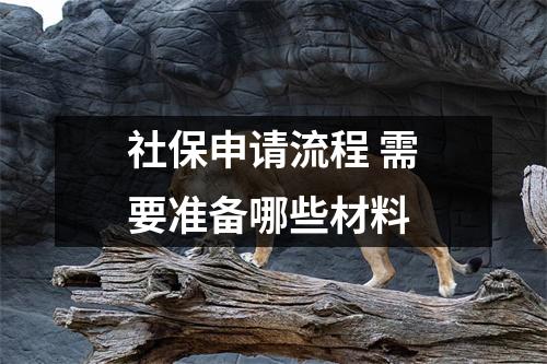 社保申请流程 需要准备哪些材料