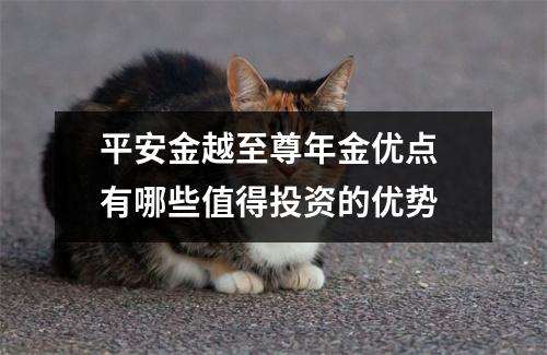平安金越至尊年金优点 有哪些值得投资的优势