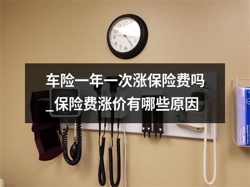 车险一年一次涨保险费吗_保险费涨价有哪些原因