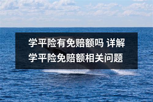 学平险有免赔额吗 详解学平险免赔额相关问题