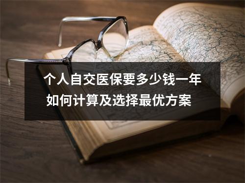 个人自交医保要多少钱一年 如何计算及选择最优方案