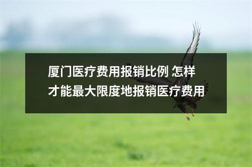 厦门医疗费用报销比例 怎样才能最大限度地报销医疗费用