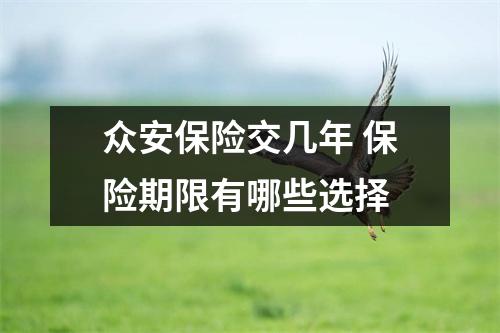 众安保险交几年 保险期限有哪些选择
