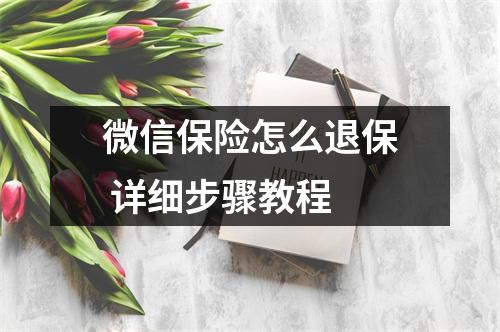 微信保险怎么退保 详细步骤教程