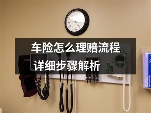 车险怎么理赔流程 详细步骤解析