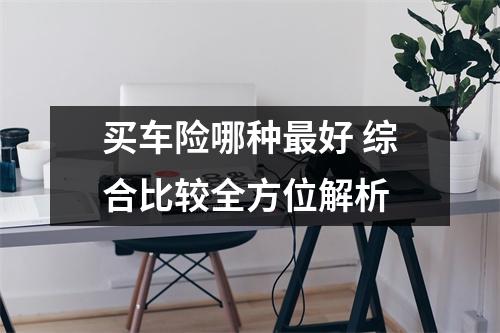 买车险哪种最好 综合比较全方位解析