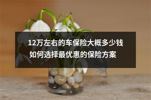 12万左右的车保险大概多少钱 如何选择最优惠的保险方案