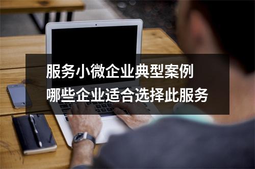 服务小微企业典型案例 哪些企业适合选择此服务