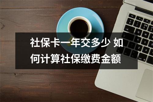 社保卡一年交多少 如何计算社保缴费金额