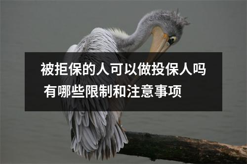 被拒保的人可以做投保人吗 有哪些限制和注意事项