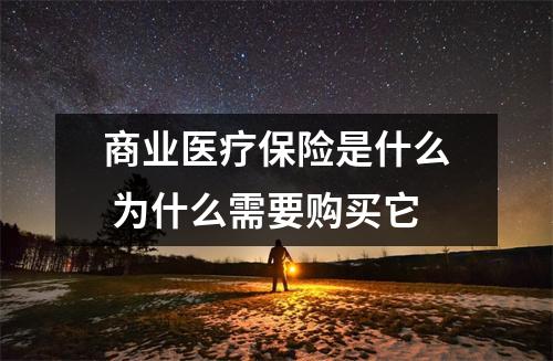 商业医疗保险是什么 为什么需要购买它