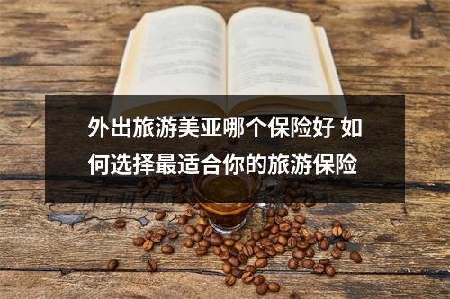 外出旅游美亚哪个保险好 如何选择最适合你的旅游保险