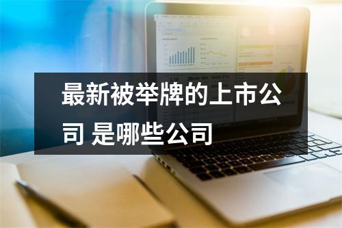 最新被举牌的上市公司 是哪些公司 