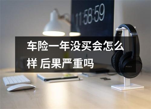车险一年没买会怎么样 后果严重吗