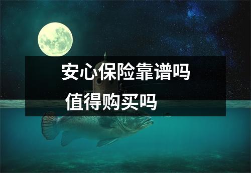 安心保险靠谱吗 值得购买吗